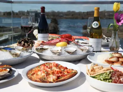 Matunuck Oyster Bar in Rhode Island reopens after fire under temporary tent