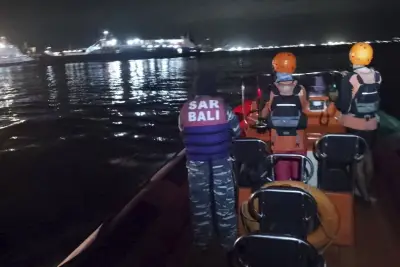 Rescuers search for survivors after ferry sinking near Bali, Indonesia