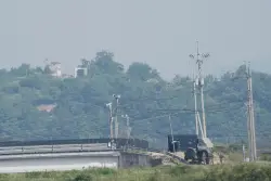 North Korean crosses the heavily fortified border to South Korea