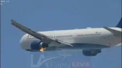 Delta flight makes emergency landing at LAX following visible engine fire captured on video
