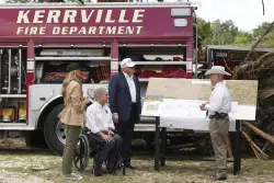 ‘How Do You Give Condolences?’ Trump Visits With Flood Victim Families in Texas
